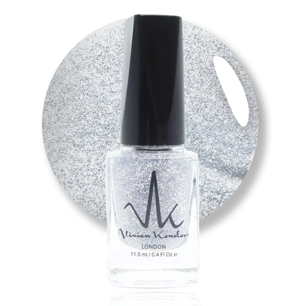 Silver Glitter – Vivien Kondor Classic Nail Polish