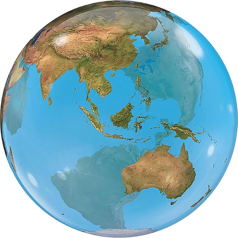 Qualatex Deco Earth Bubble Balloon 22” Party Decorations