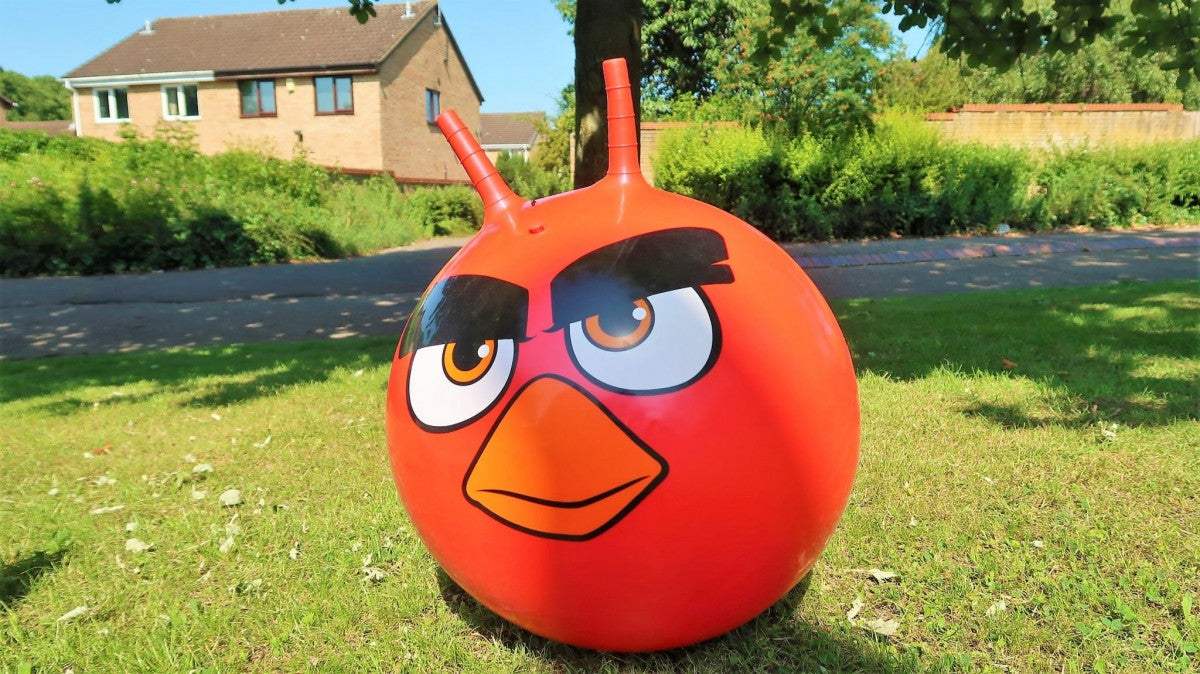 (Set Of 2) Angry Birds Retro Space Hopper for Kids Age 3+ Jumping Ball Toy 60cm Indoor / Outdoor Garden Games