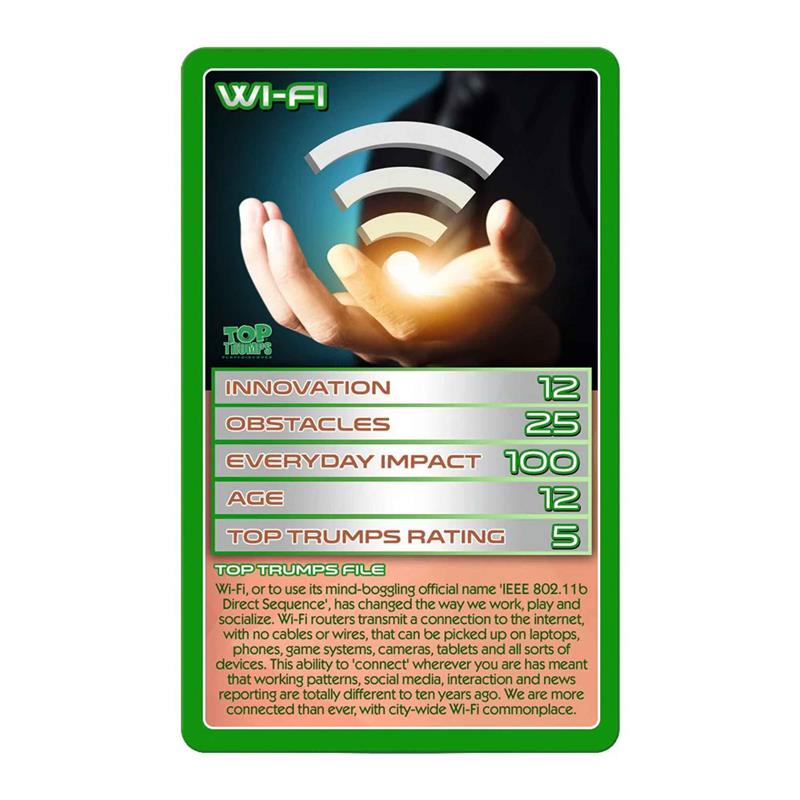 STEM Terrific Technology Top Trumps Card Game