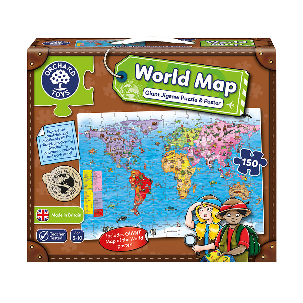 Orchard Toys - The World Map Jigsaw Puzzle