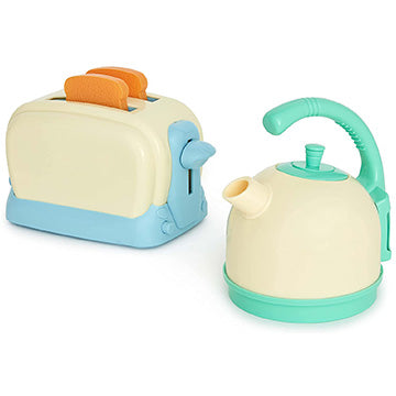 Breakfast Set Realistic Toy Kettle and Toaster Set Pretend Play