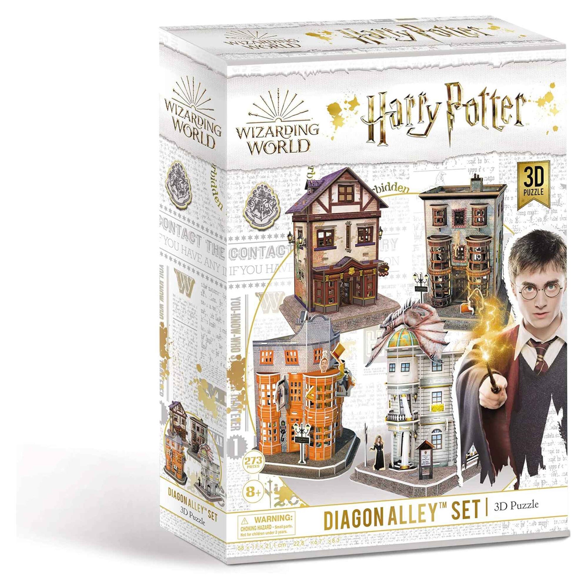 Harry Potter 7585 Diagon Alley 4 in 1 3D Puzzle Set