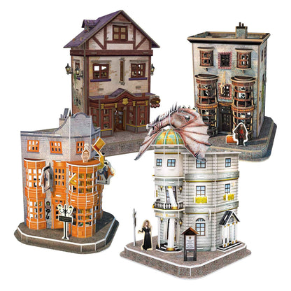 Harry Potter 7585 Diagon Alley 4 in 1 3D Puzzle Set