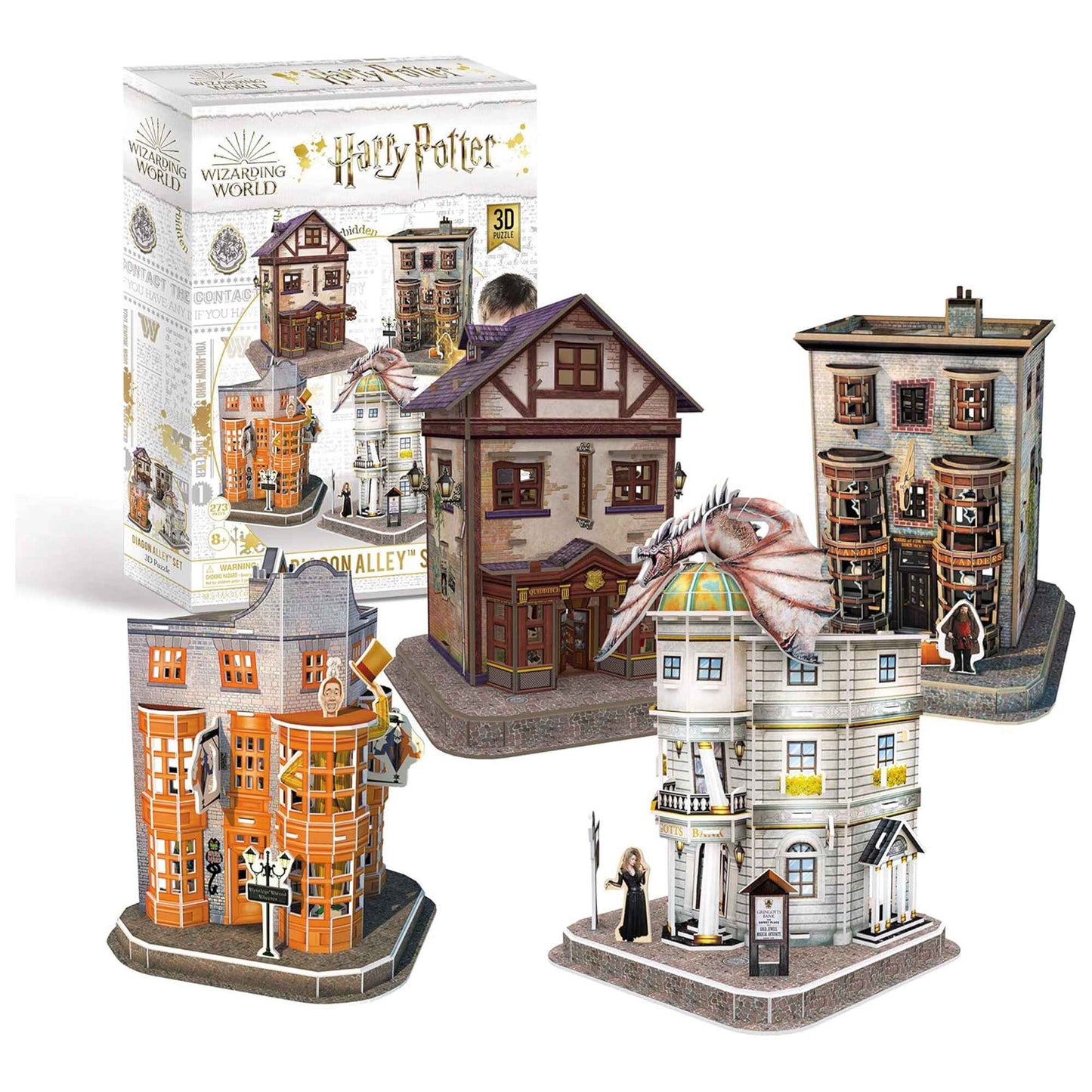 Harry Potter 7585 Diagon Alley 4 in 1 3D Puzzle Set