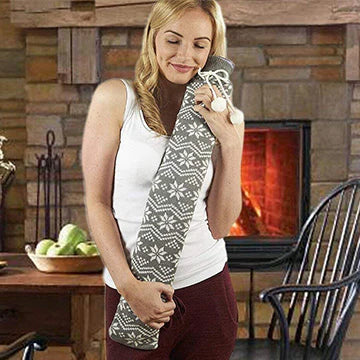 Warmies® Long Hot Water Bottle Grey Nordic