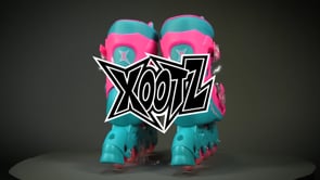 XOOTZ® Inline Roller Skates  - Blue / Pink (Small)