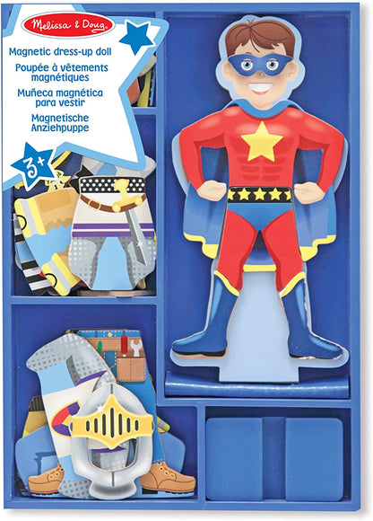 Melissa & Doug Joey Magnetic Wooden Dress-Up Doll Pretend Play Set