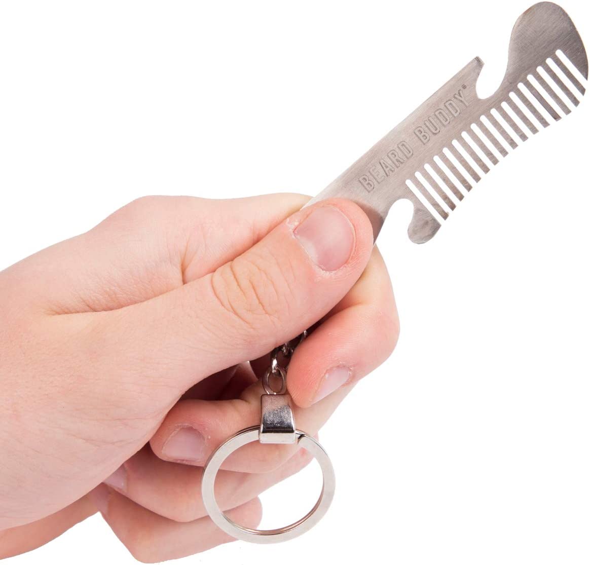Beard Buddy Beard Comb Keyring Novelty Gift Item Key chain Grooming Comb For Men