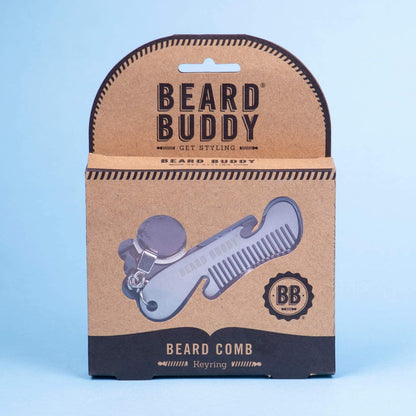 Beard Buddy Beard Comb Keyring Novelty Gift Item Key chain Grooming Comb For Men