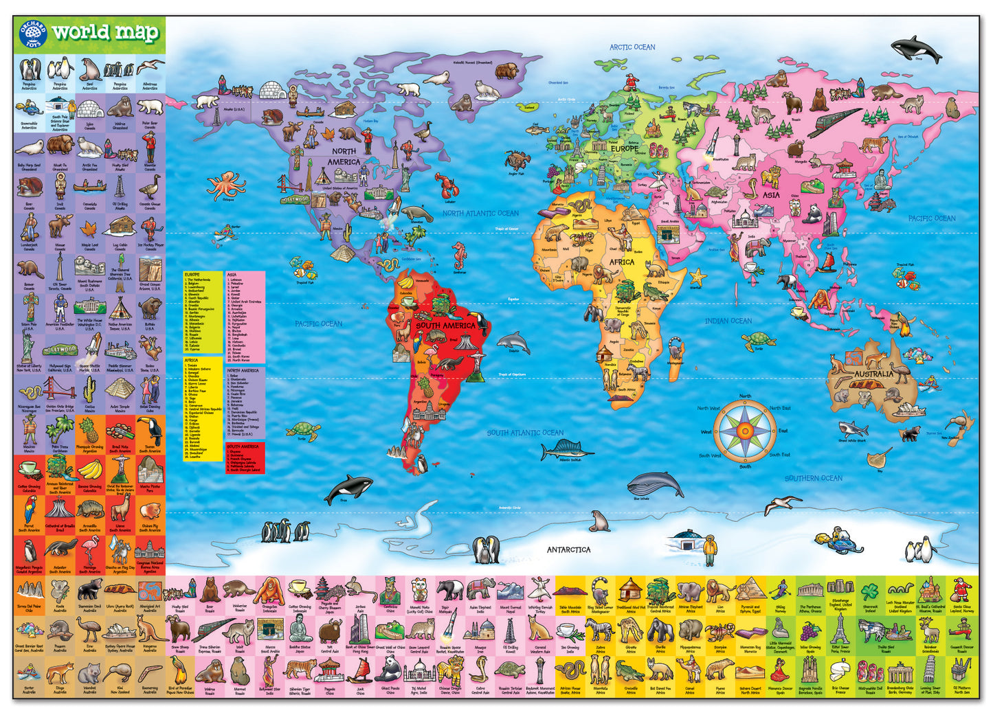 Orchard Toys - The World Map Jigsaw Puzzle