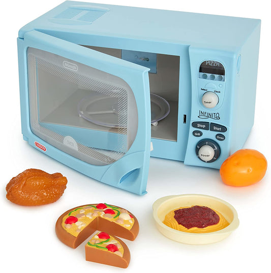 CASDON® DeLonghi Microwave Toy Replica of DeLognhi’s ‘Infinito’ Microwave for Children Aged 3+ Featuring Flashing LED’s, Sounds & More!
