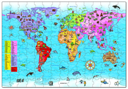 Orchard Toys - The World Map Jigsaw Puzzle