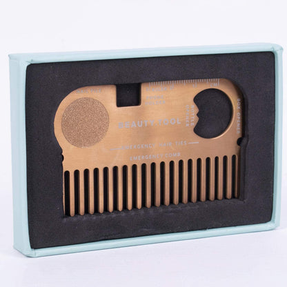 Fizz Creations Rose Gold Coloured Credit Card Tool, 8 cm x 2 cm