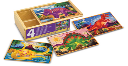 Melissa And Doug Dinosaurs Puzzles in a Box