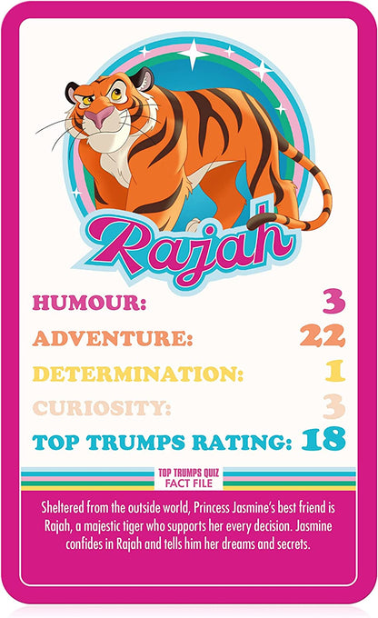 Disney Princess Top Trumps Specials Card English Edition, Play with Cinderella, Jasmine, Belle and Snow White battle your way to victory, Educational game for ages 6 up, Pink