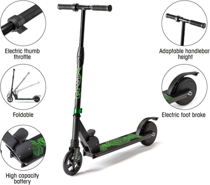 Xootz Folding Electric Scooter for Adults and Kids Portable Lightweight Commuter with 100 kg Max Weight, Electro