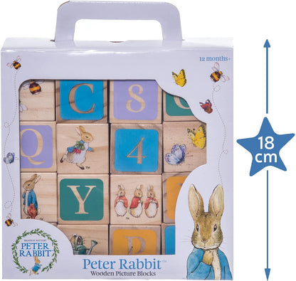 Official Peter Rabbit Wooden Building Blocks - Early Development Activity Toys and Stacking Blocks (LC)