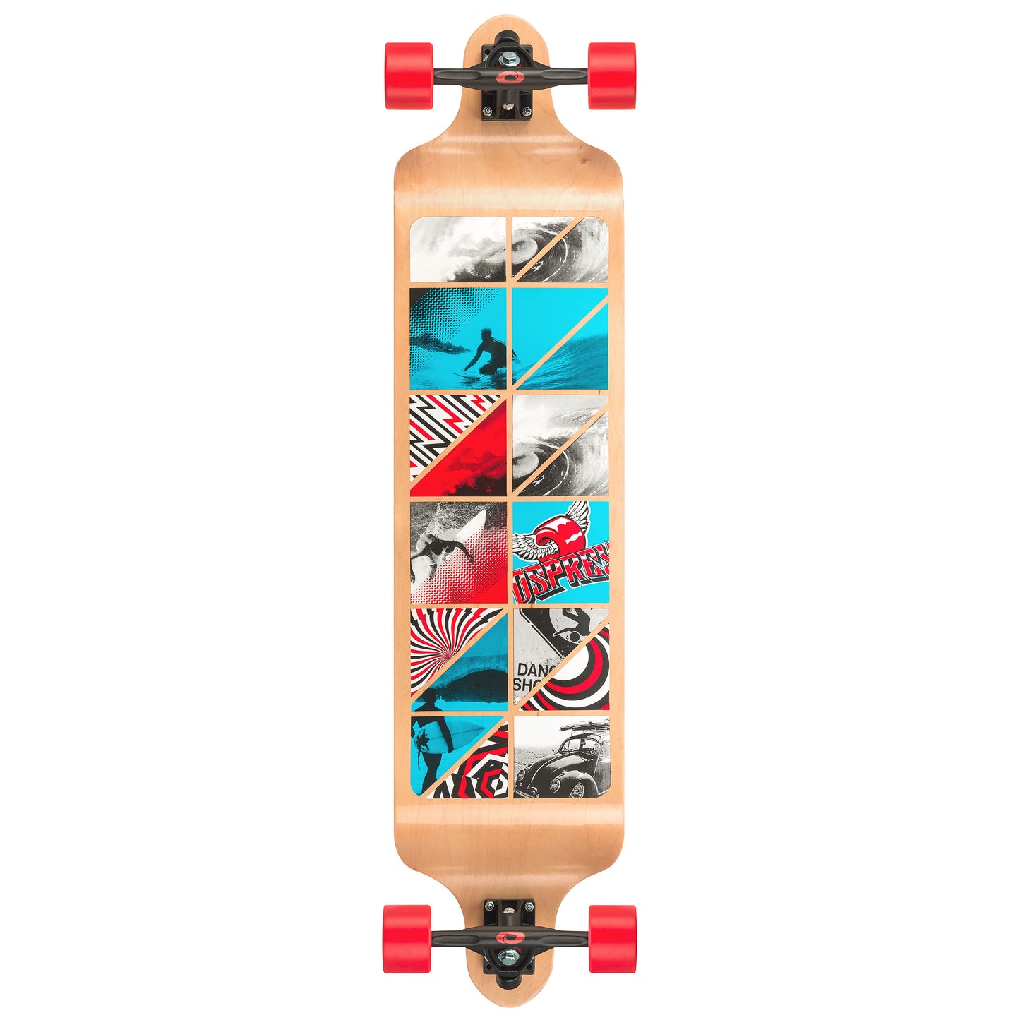 OSPREY - TY5255 - CUBE - 41" LONGBOARD  SKATEBOARD - Rich Kids Playground