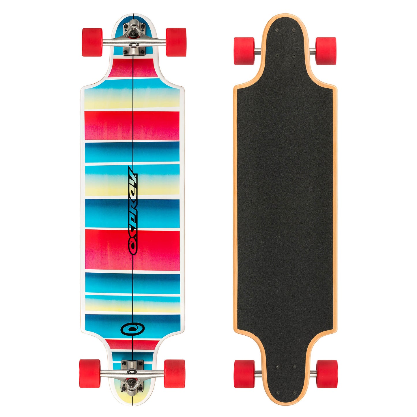 OSPREY STRIPE - TY5481 - 38" LONGBOARD SKATEBOARD - Rich Kids Playground