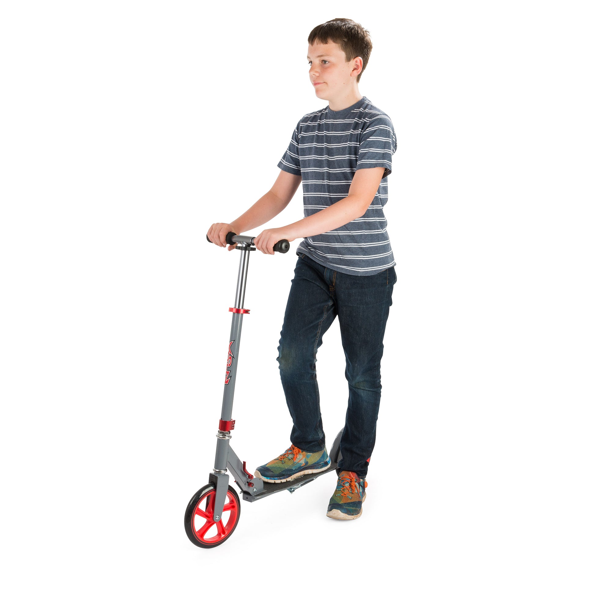 XOOTZ LARGE WHEELED FOLDABLE SCOOTER - GUNMETAL - Rich Kids Playground