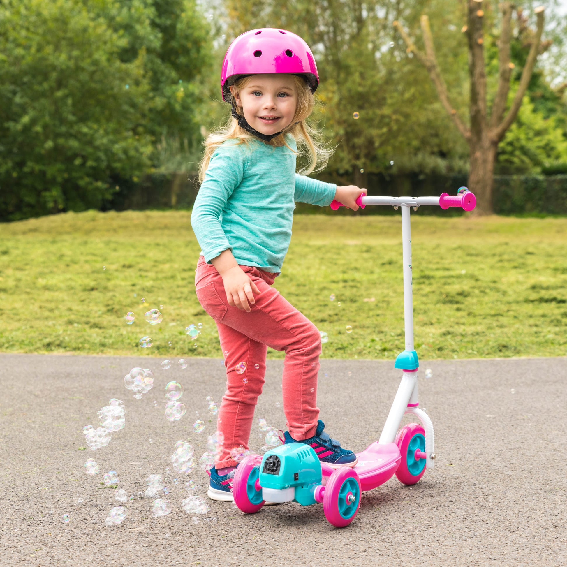 XOOTZ - BUBBLE SCOOTER - PINK - Rich Kids Playground