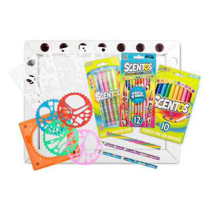 Scentos 50 Pieces Colouring Workstation