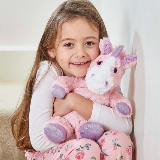 Warmies® Plush Sparkly Unicorn Pink - Rich Kids Playground