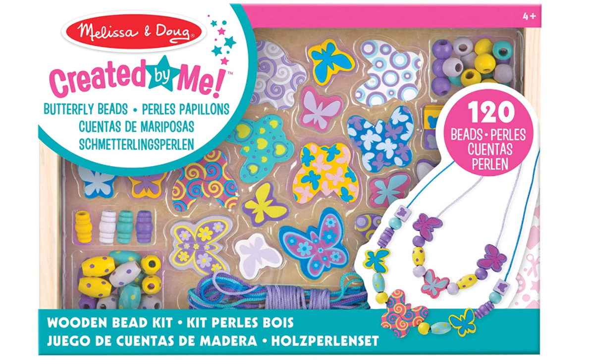 Melissa And Doug Wooden Butterfly Beads