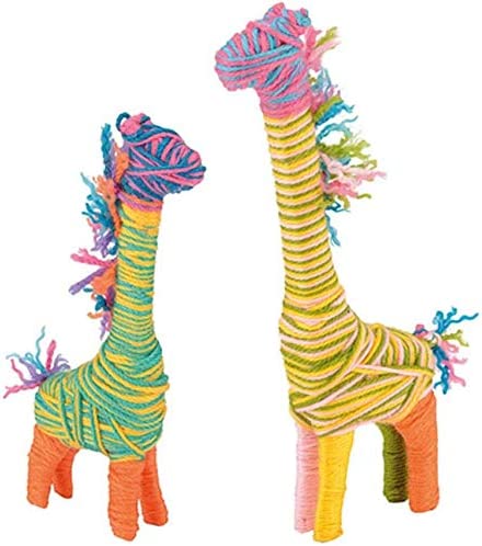 Made It! Yarn Animal Craft Kits For Kids decorate and wrap like pom-poms