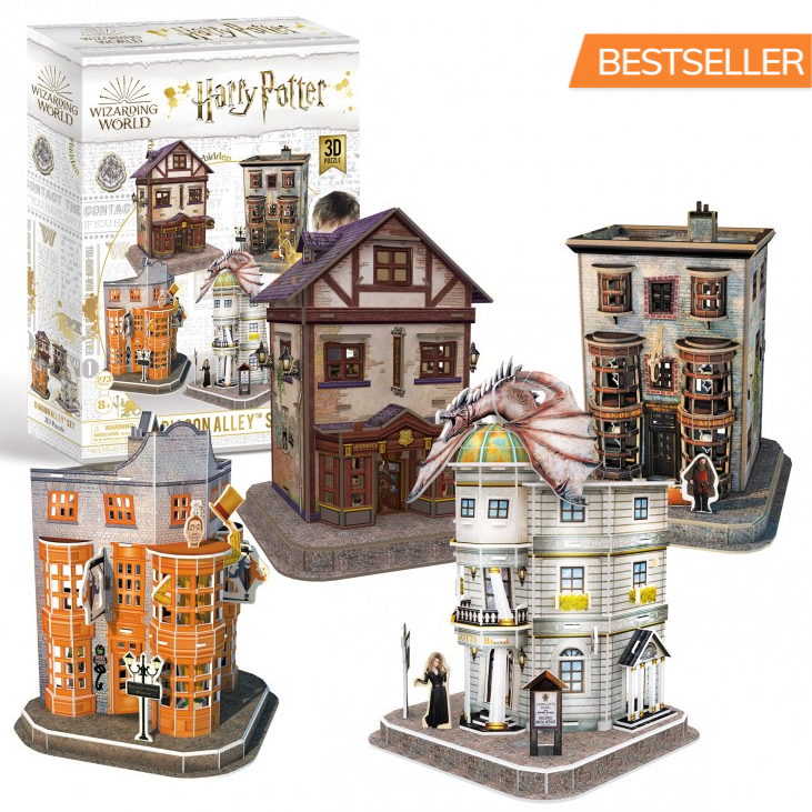 Harry Potter Diagon Alley 4 in 1 3D Puzzles