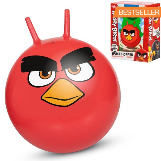 Angry Birds Retro Space Hopper for Kids Age 3+ Jumping Ball Toy 60cm for Boys Girls Indoor and Outdoor Garden Games