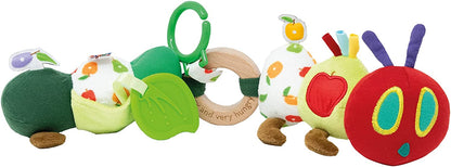 Rainbow Designs Official The Very Hungry Caterpillar Baby Pram Toy - Newborn Sensory Toys for Boys and Girls - Clip on Toy for Car seats 39cm